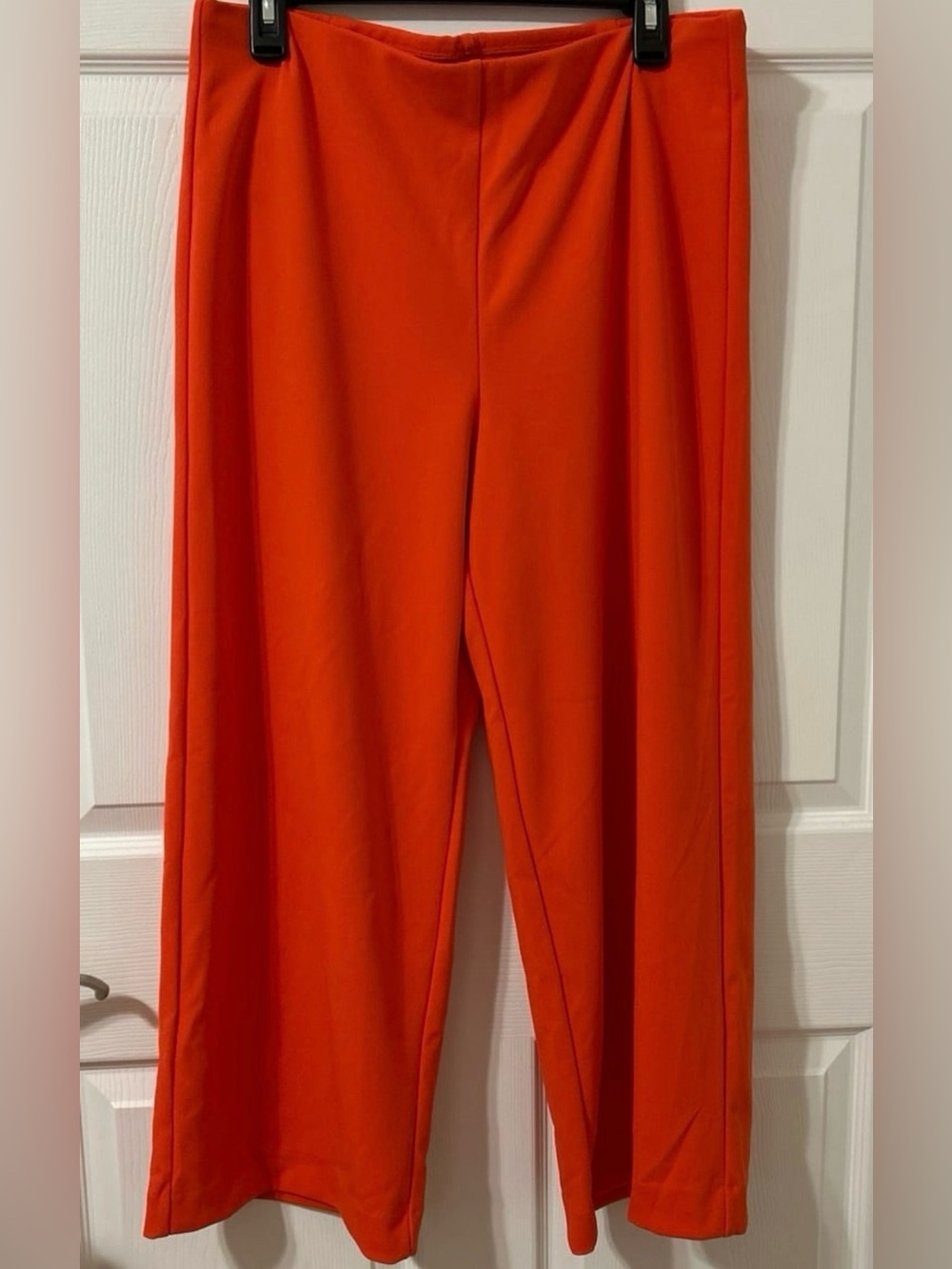 Loft  Classic Wide-Leg Pants in Vibrant Orange, Sz. L.